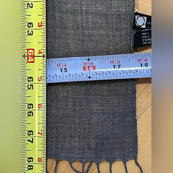 🇮🇹Vintage 100% Pure Wool/Lana Scarf by Ostinelli Como Italy | Floral 18” x 68” - Picture 3 of 17